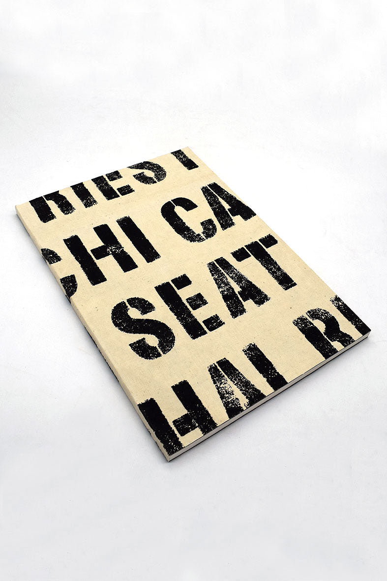 Stencil Letter Soft Cover Notebook, A4, Blank pages