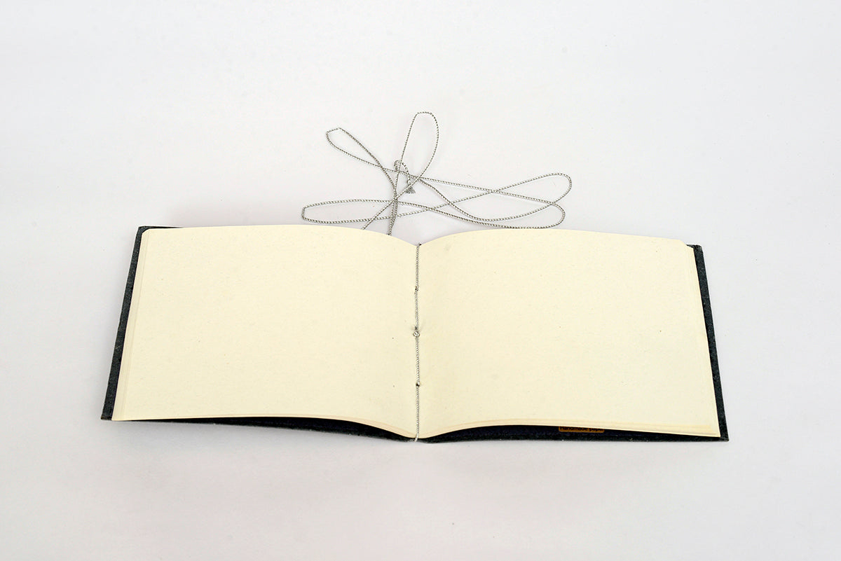 Mica Paper Bahi Embroidery Scrapbook, 8x10, Blank Pages