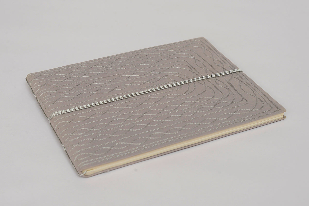 Mica Paper Bahi Embroidery Scrapbook, 8x10, Blank Pages