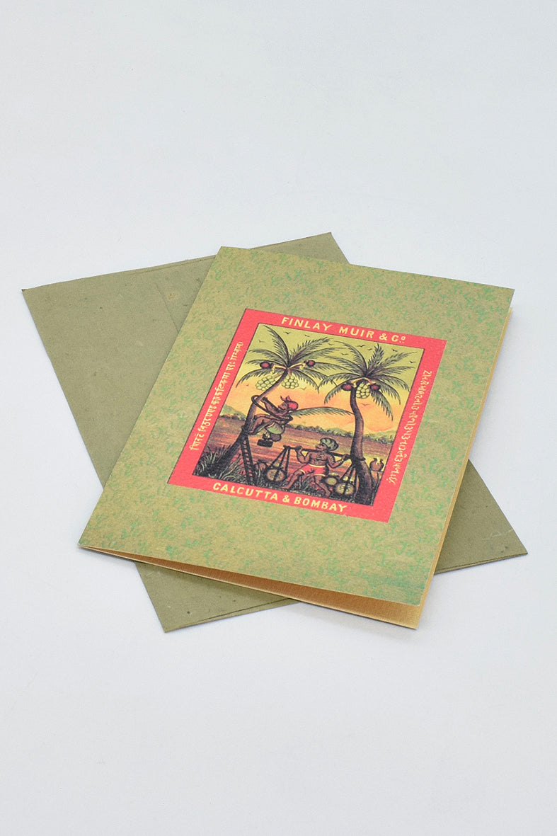 Textile Lable Printed Assorted Greeting Cards & Envelopes, Set of 6, 4x6