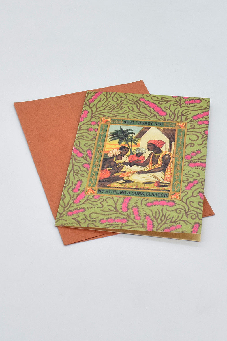 Textile Lable Printed Assorted Greeting Cards & Envelopes, Set of 6, 4x6