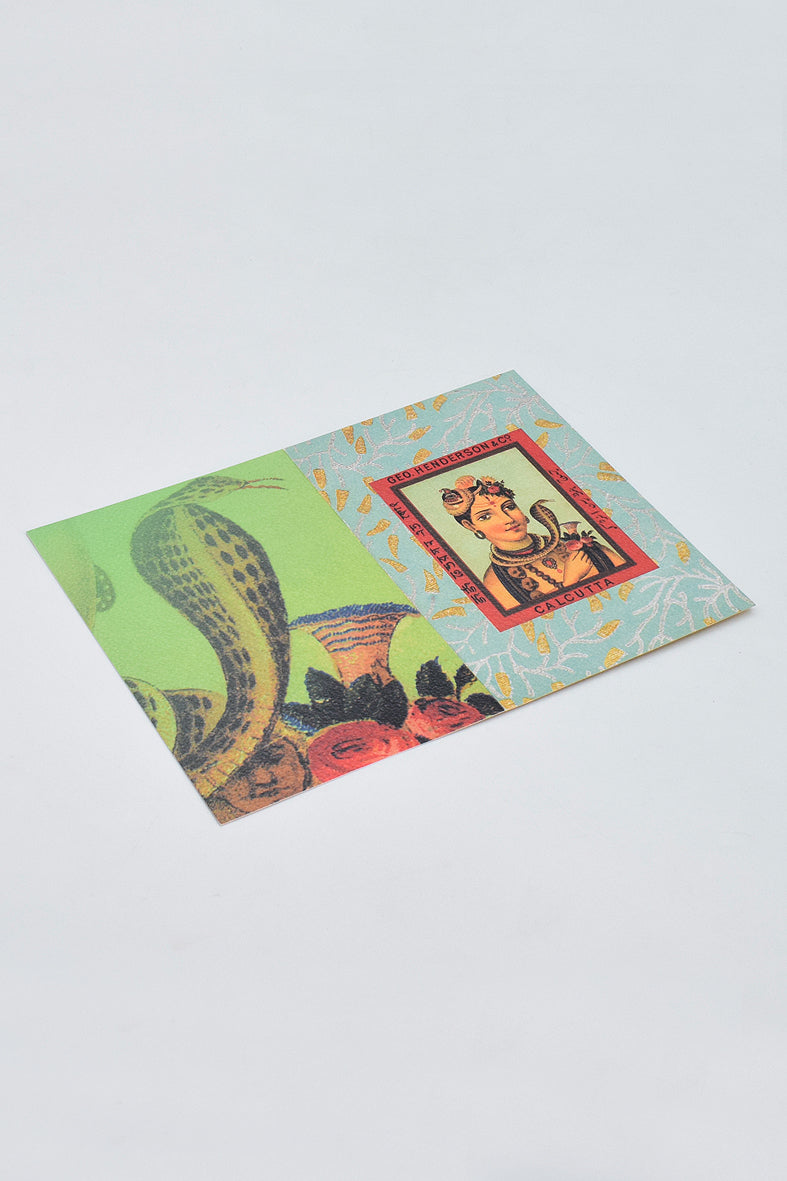 Textile Lable Printed Assorted Greeting Cards & Envelopes, Set of 6, 4x6