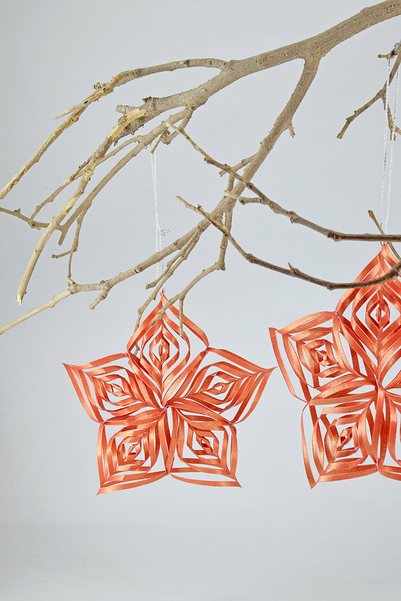 Curled Star Paper Hanging Christmas Decoration Ornament Online