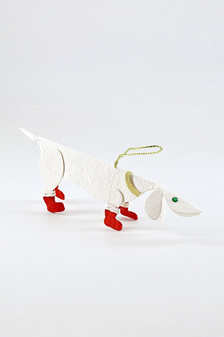 Dog with boots, earmuffs and scarf, Set of 3