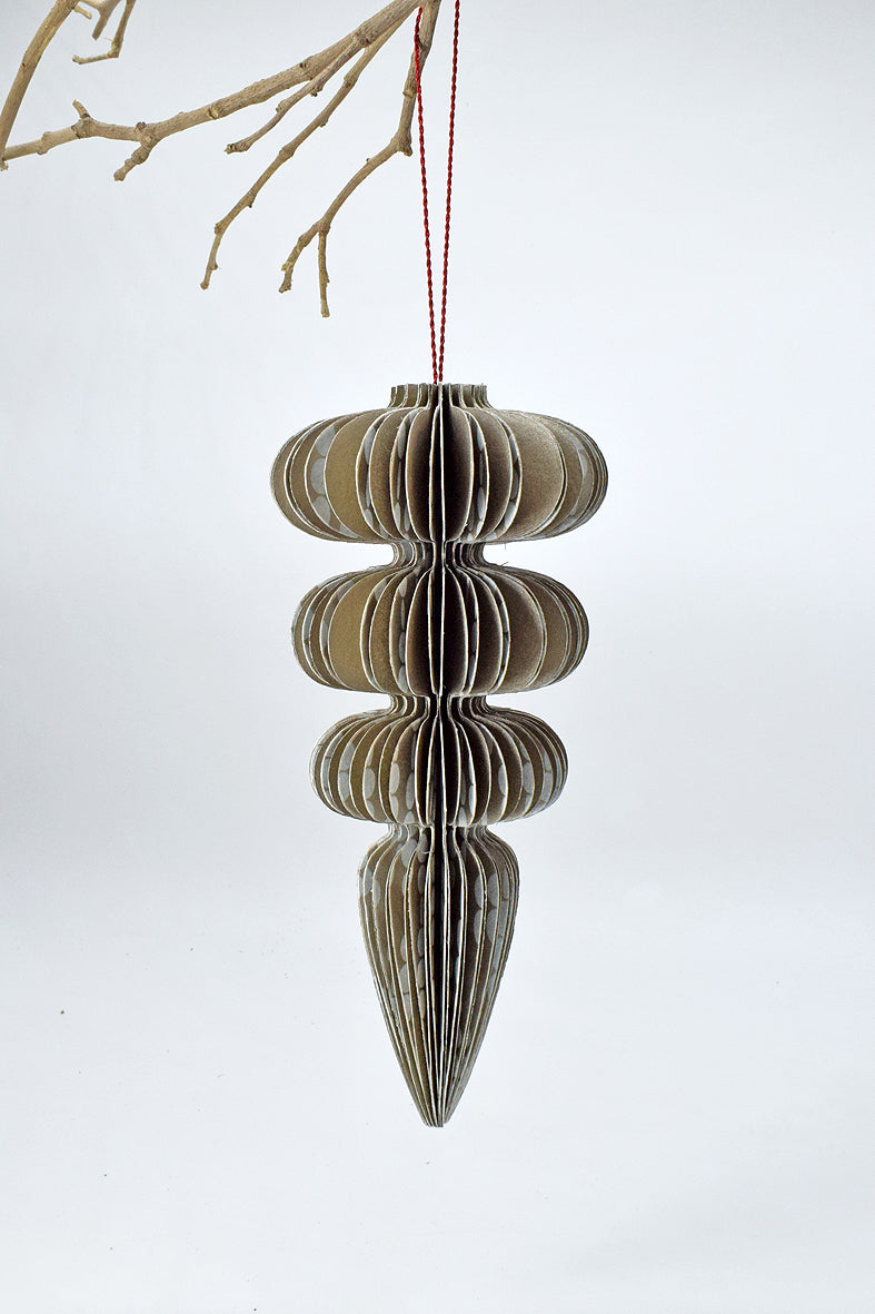 Ornament Onion Domes with Spike Printed Paper Hanging Decoration