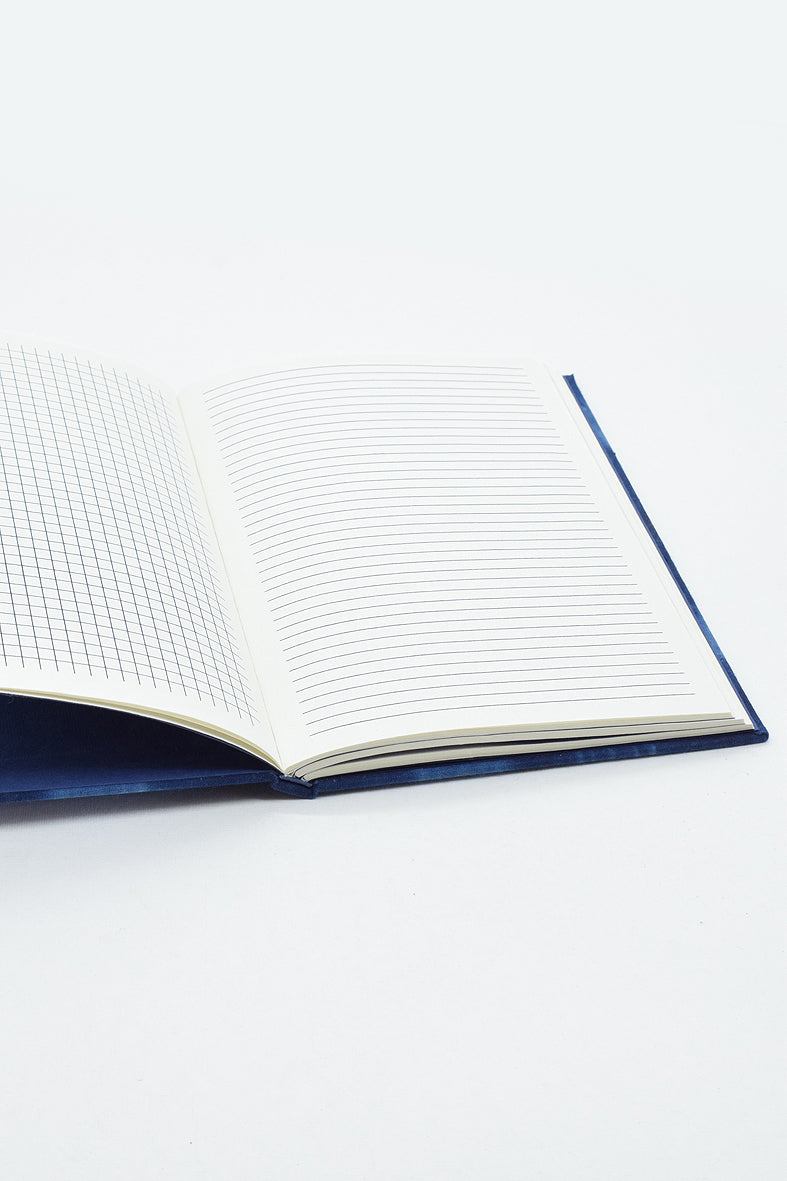 Shibori Radial pattern Full bound book, A5, Assorted ruling pages