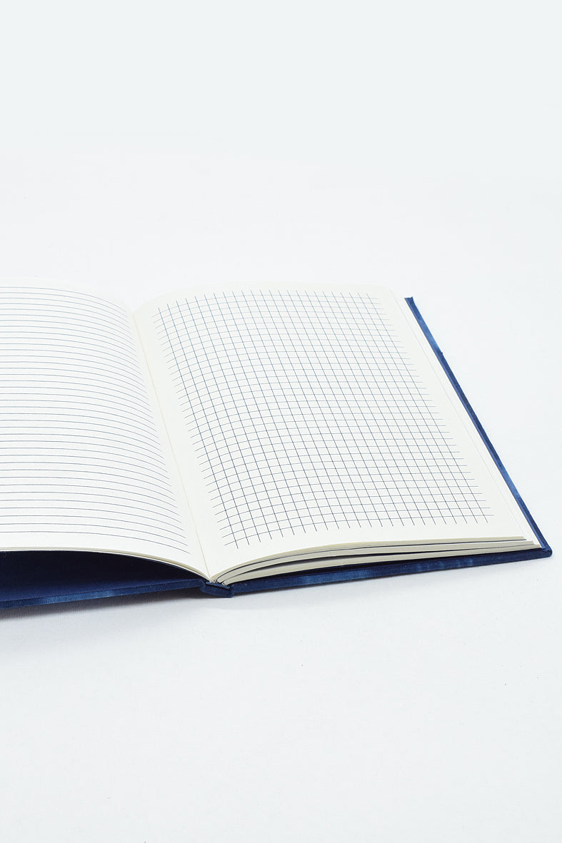 Shibori Radial pattern Full bound book, A5, Assorted ruling pages