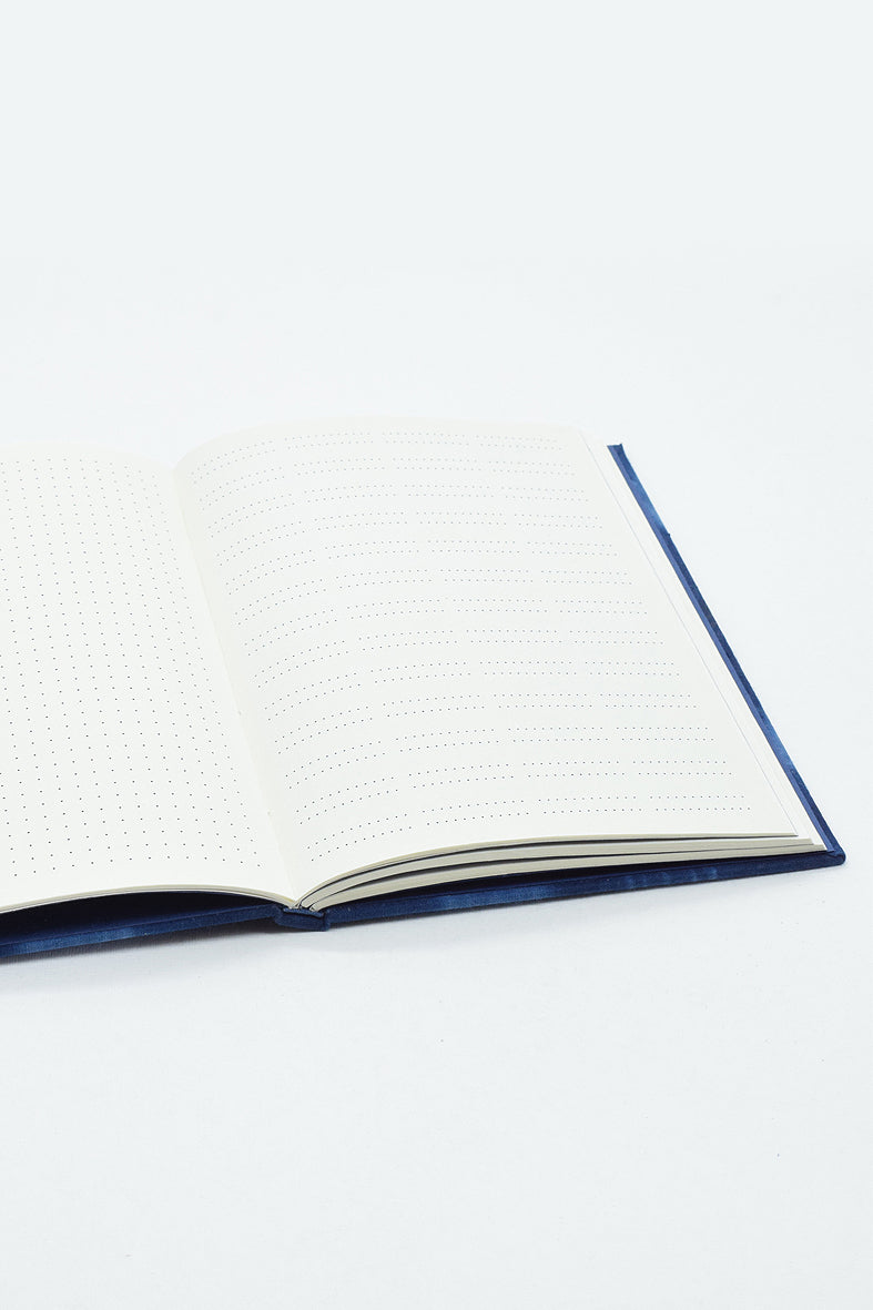 Shibori Radial pattern Full bound book, A5, Assorted ruling pages