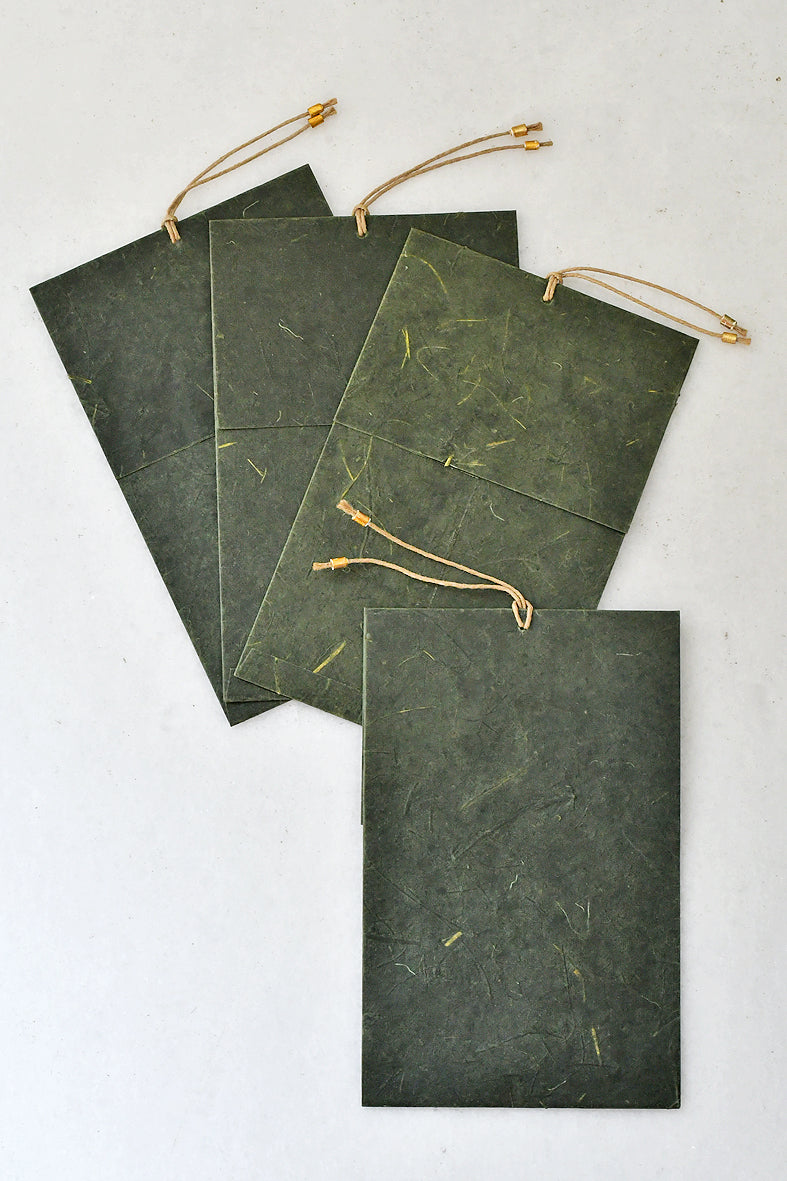 Waxed Banana Paper Gift Enclosures, Set of 4, 10x6.5