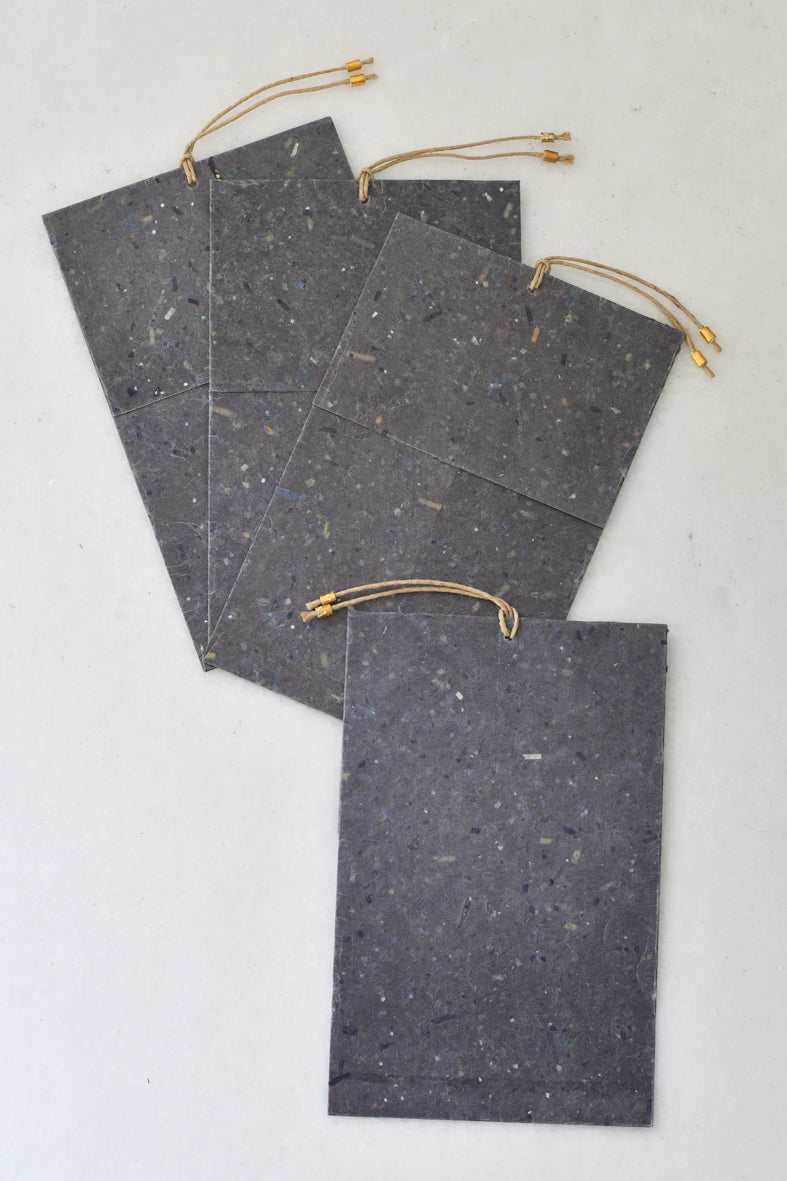 Waxed Banana Paper Gift Enclosures, Set of 4, 10x6.5