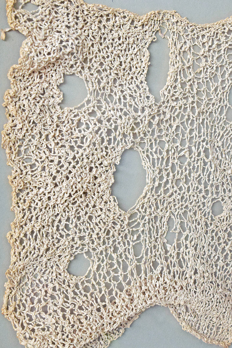 Framed Art: Knitted Paper Yarn, 21x21