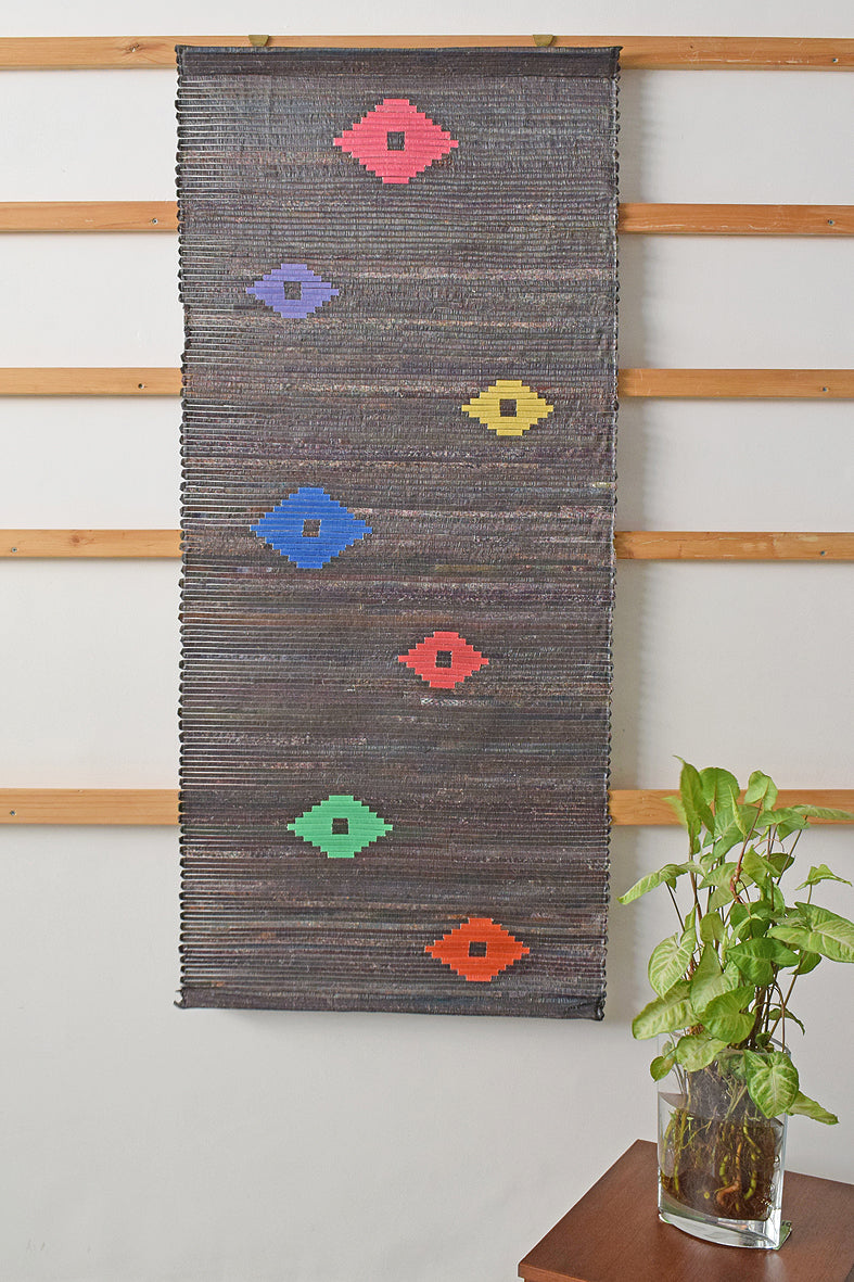 Canvas Diamonds on Achada Strips Wall Art Hanging Online