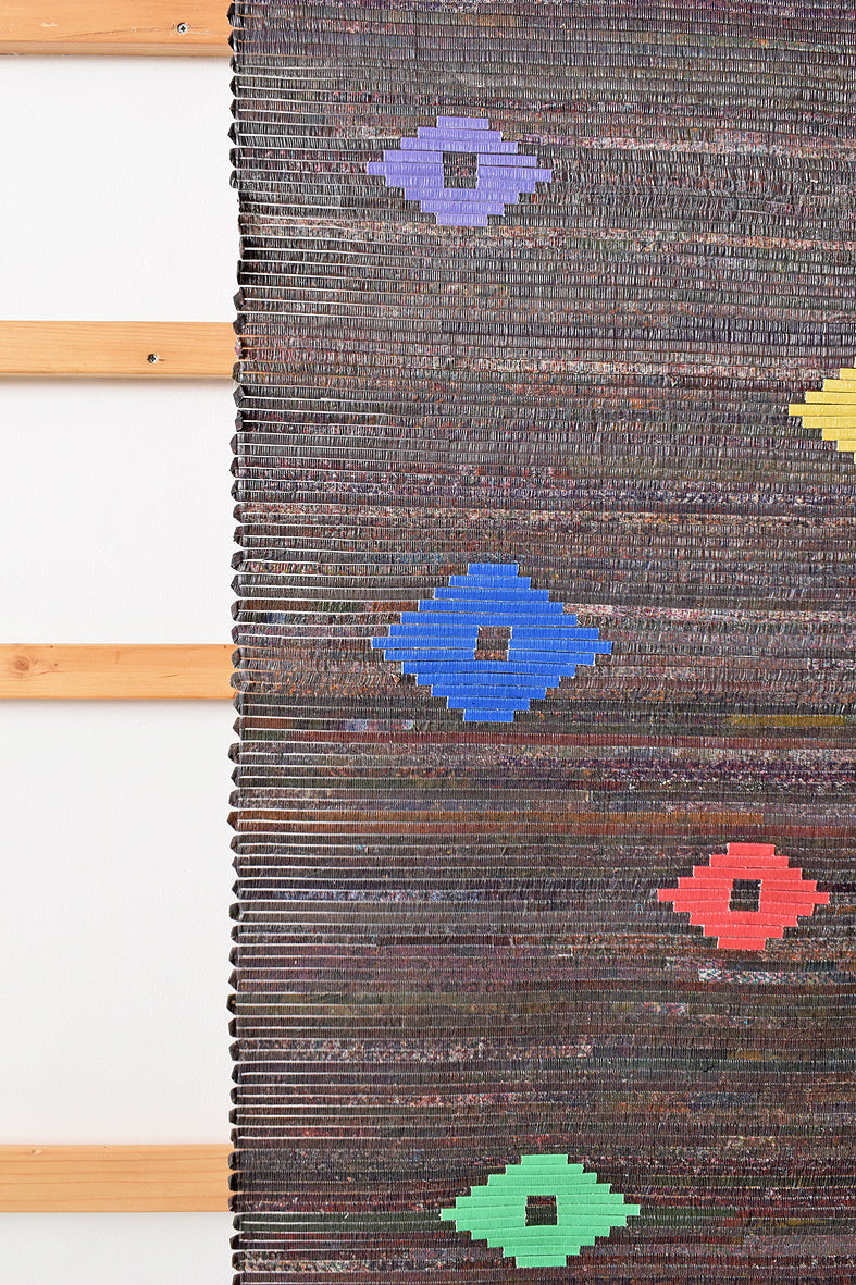 Canvas Diamonds on Achada Strips Wall Art Hanging Online