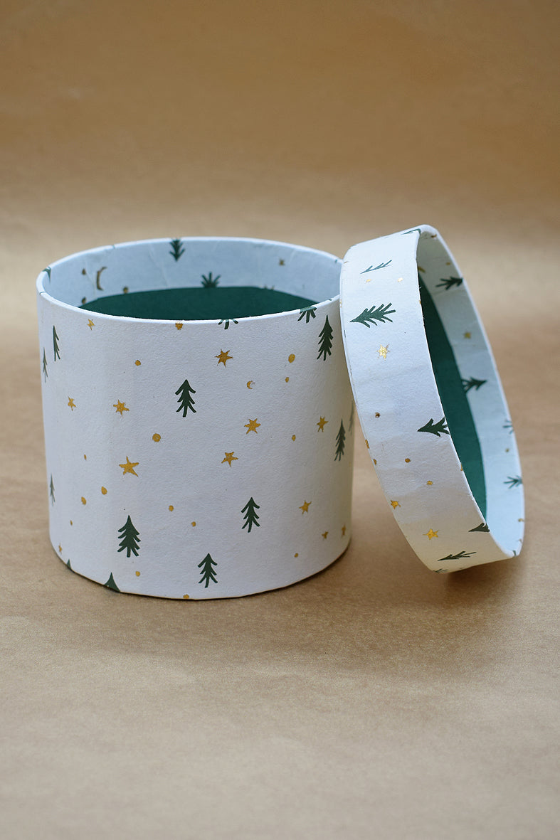 Christmas Tree Round Box