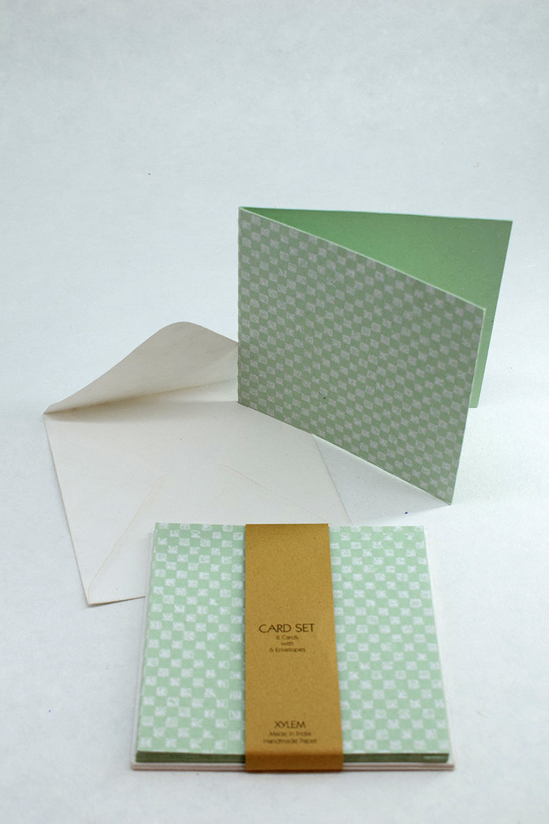 Checker Grid Handmade Paper Money Gift Envelope With Card Online