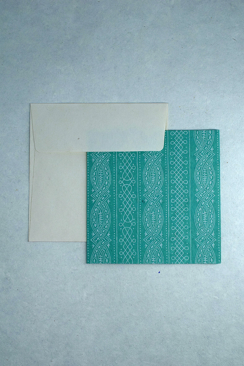 Lace Stripes Handmade Paper Money Gift Envelope With Card Set of 6
