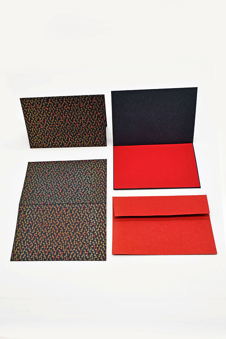 Arrow Print Gift Card with Envelope 6x4, 2 Set of 6