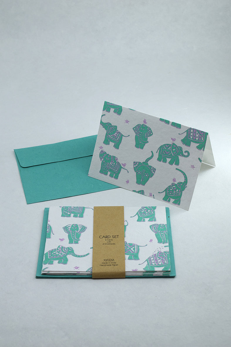 Elephant Handmade Paper Gift Card With Envelope Online