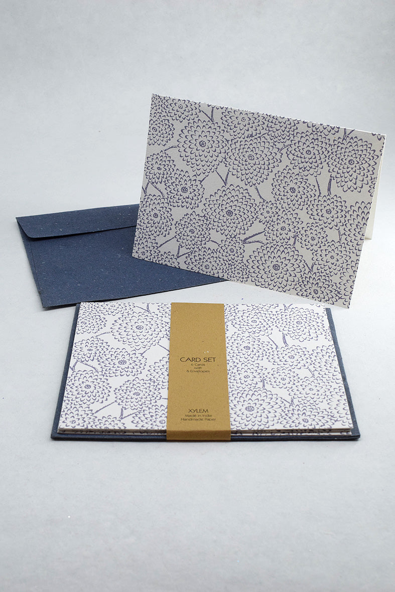 Chrysanthemum Radial Handmade Paper Gift Card With Envelope Online