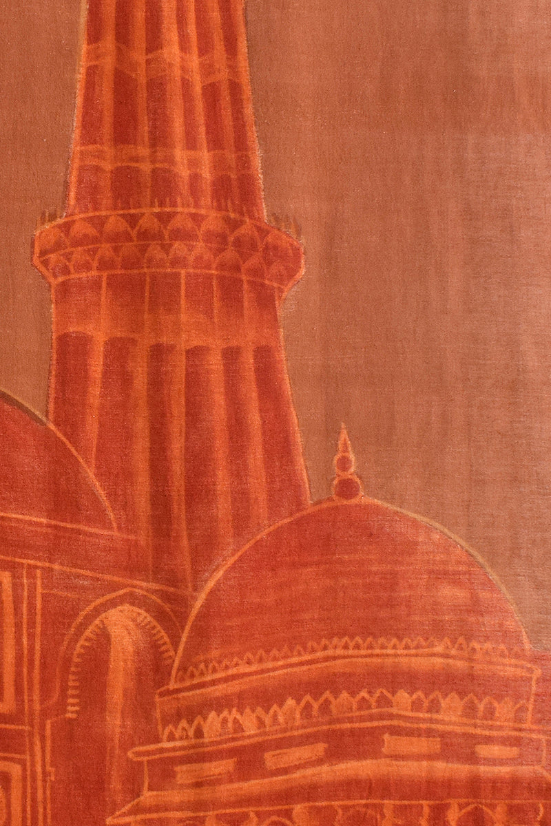Hand Painted Qutub Minar Canvas Wall Art Hanging Online