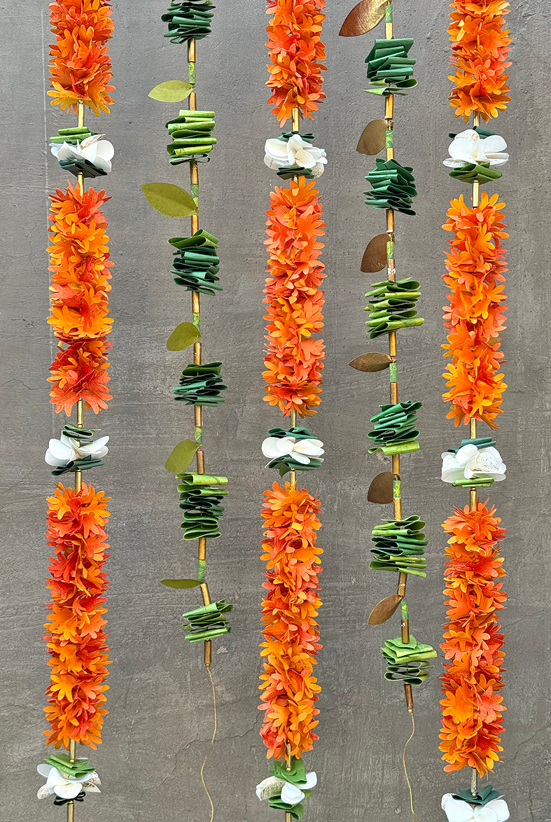 Rajnigandhaa Paper Flower Garland Decoration Online