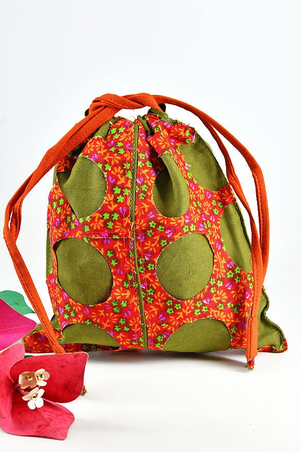 Chintz Rounds Pouch Heena, Set of 3, 7x6