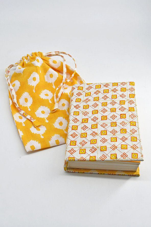 Yellow Summer Print Cover Blank Pages Journal Notebook Online