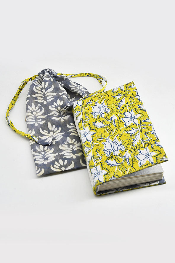 Summer Print Cover Coptic Stitch Journal, 6x4