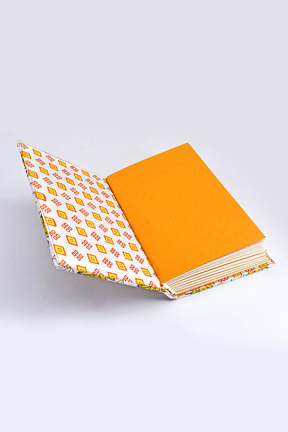Summer Print Cover Coptic Stitch Journal
