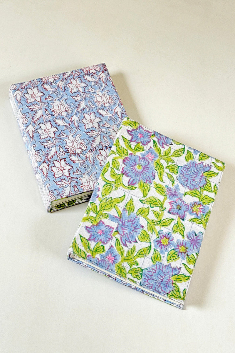 Purple Quilted Cover Coptic Stitch Journal Notebook With Bag Online