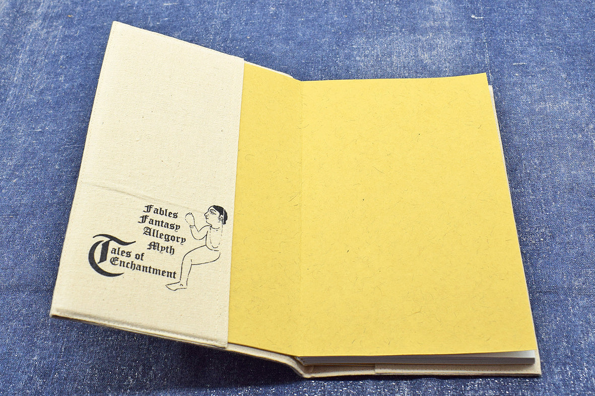 Notebooks Qissa Kahani, Zodiac Hand Painted Slip Cover, 20X12.5 Blank pages insert + Extra Notebook Ruled Pages
