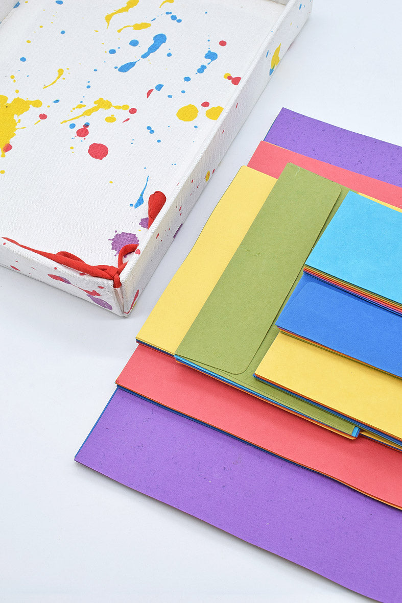 Rainbow Brights Splatter Tray: Origami Papers Handmade Compendium