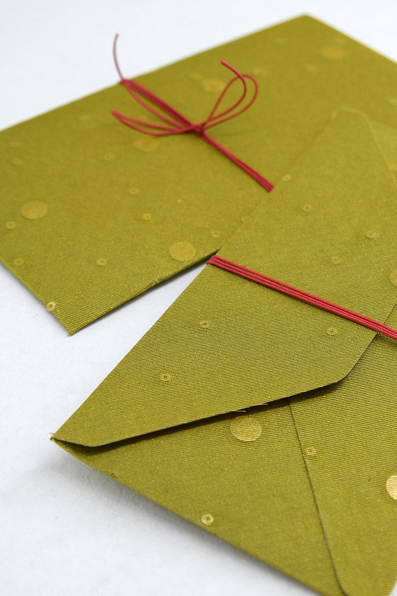 Organza Fabric Gift Envelope, Set of 4, 19x10