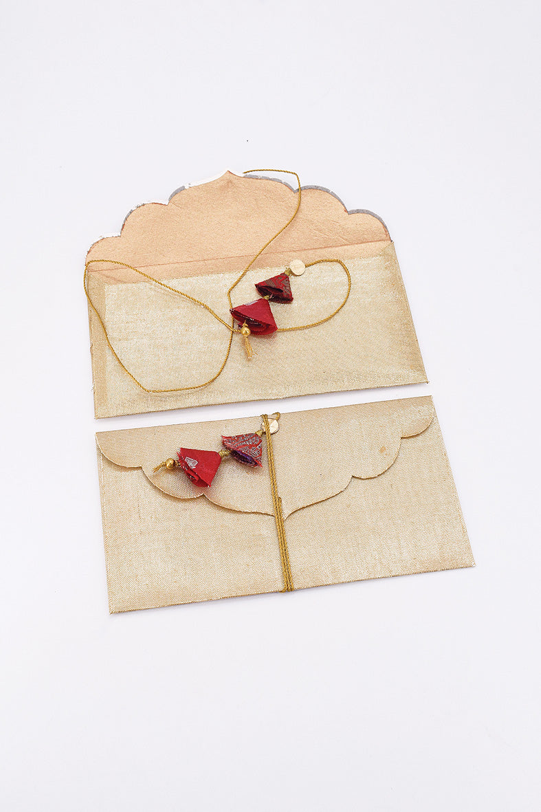 Silk Fabric Gift Envelope, Set of 2, 7.5x4