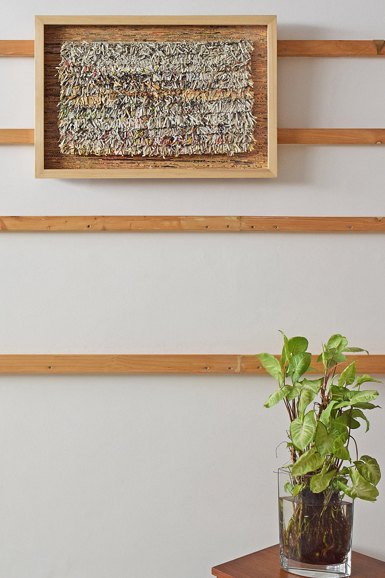 Paper Fringes Weave Framed Wall Art Online 27x18