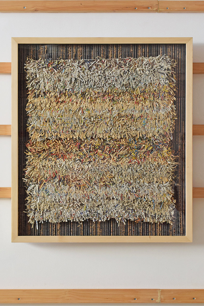 Paper Fringes Weave Framed Wall Art Online 28x32