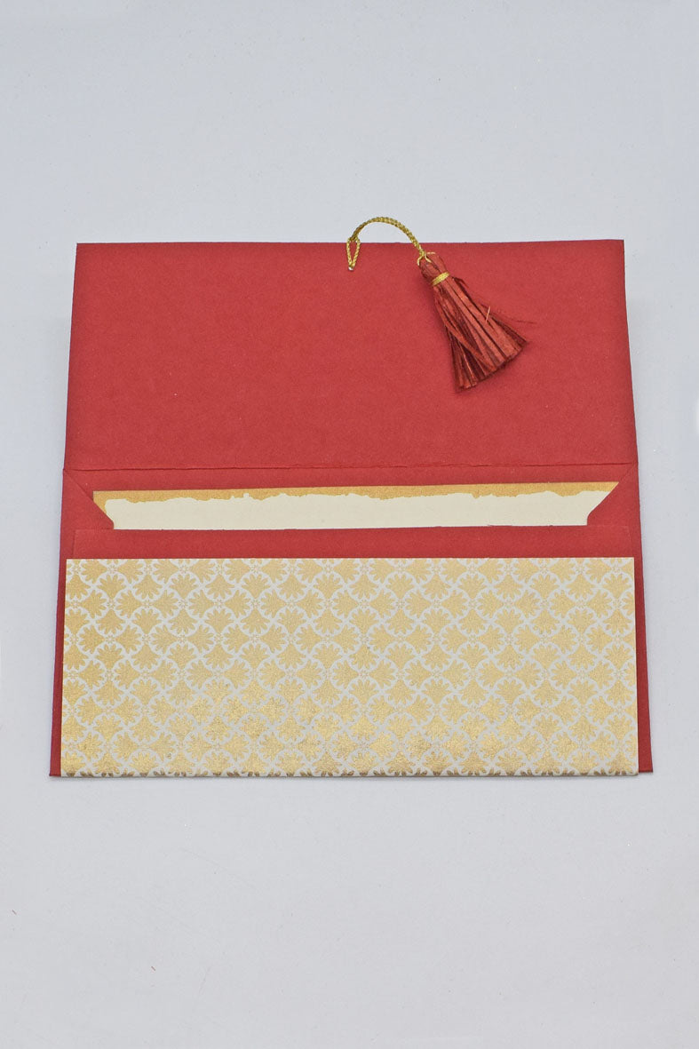 Four Petal 4 Way Art Deco Print Gift Envelope with Cards, Set of 4, 8x4 each