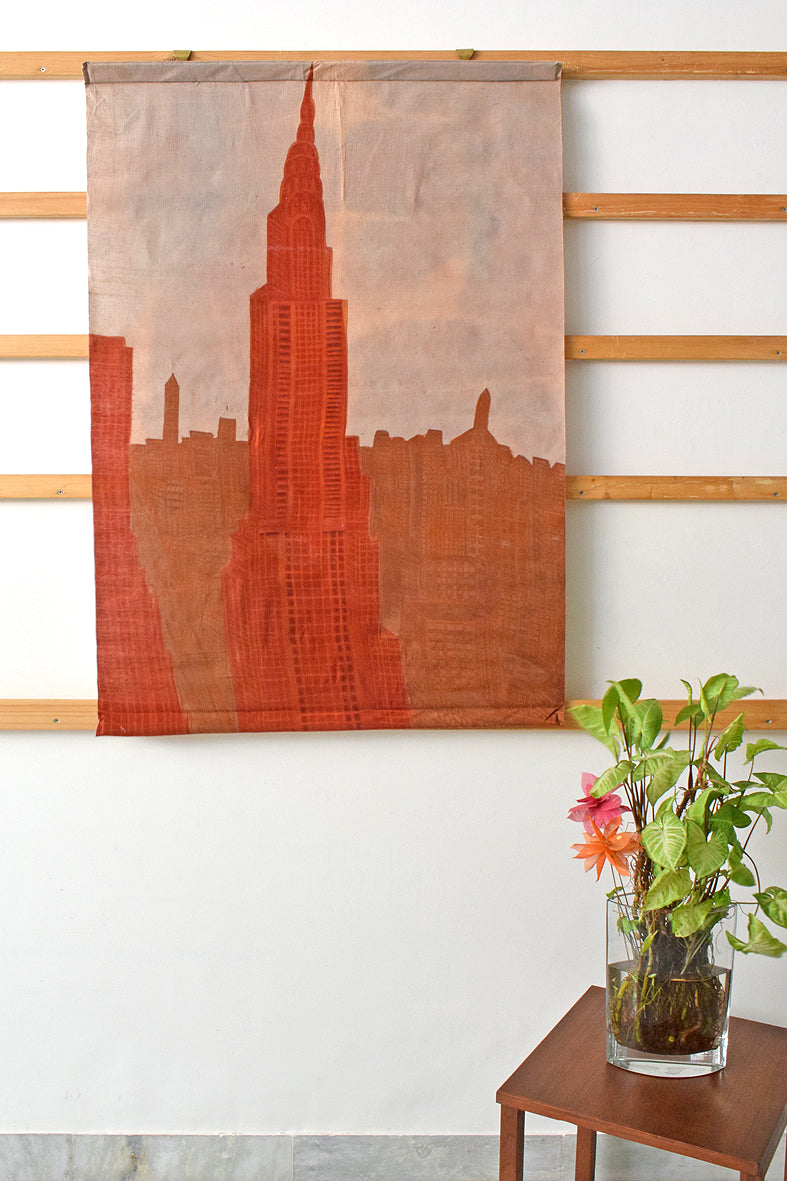 Empire State Building Natural Painting Wall Art Hanging Online