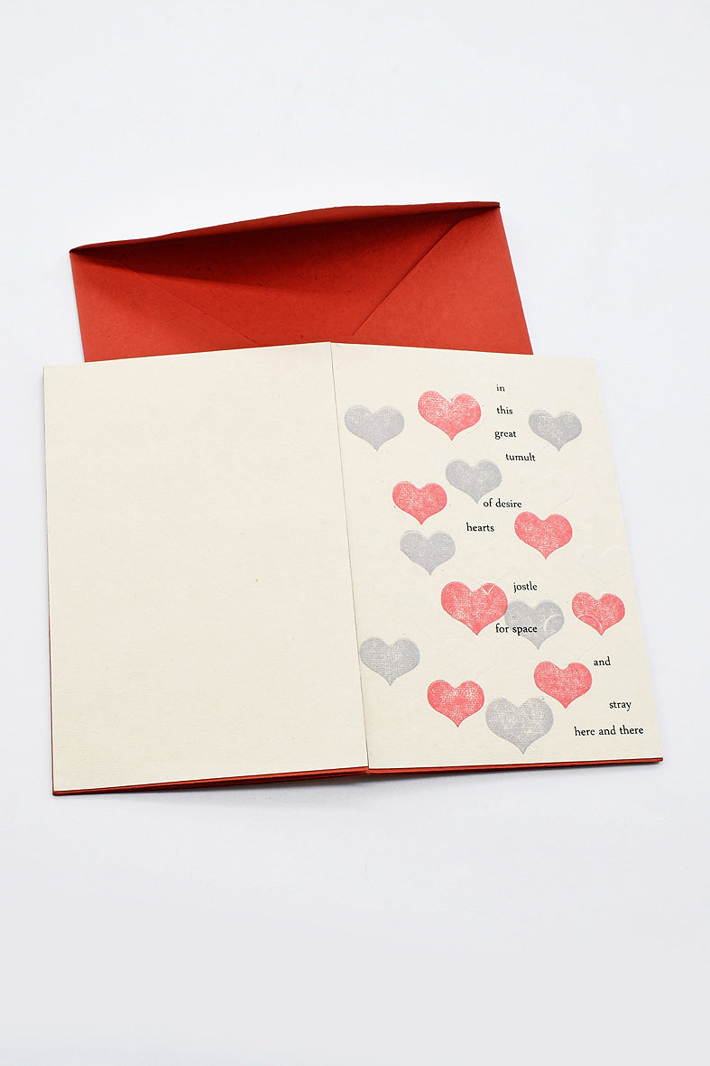 Love Exchange Concertina Card with Book Inners, Tumult, A6, Exchange envelope & Keepsake box