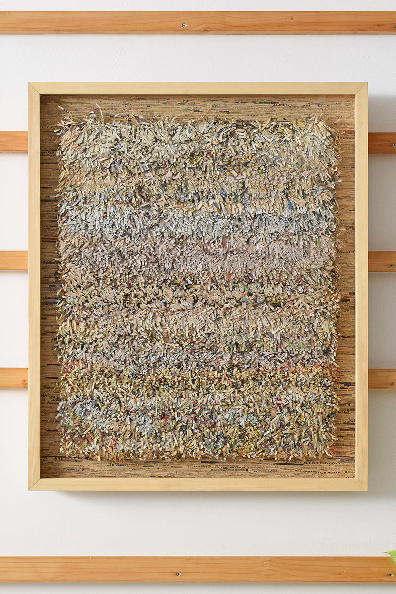 Paper Fringes Weave Mounted Framed Wall Art Online