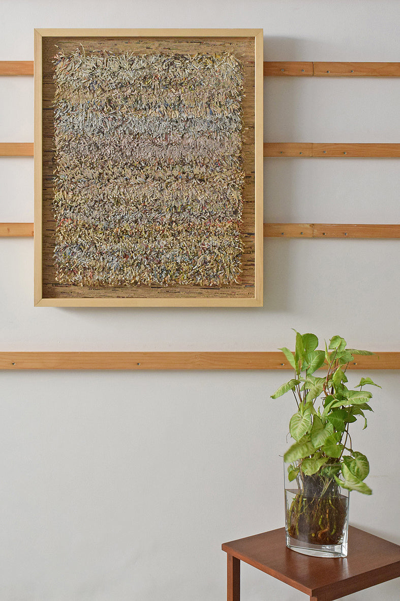 Paper Fringes Weave Mounted Framed Wall Art Online