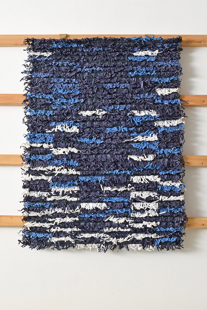 Assorted Blues & White Paper Fringes Weave Wall Art Hanging Online