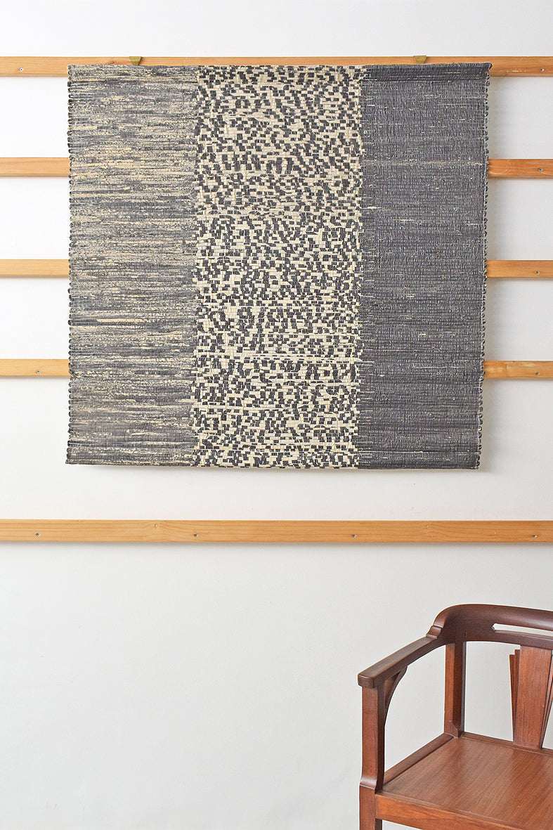 Black & White Canvas Texture Triptych Wall Art Hanging Online