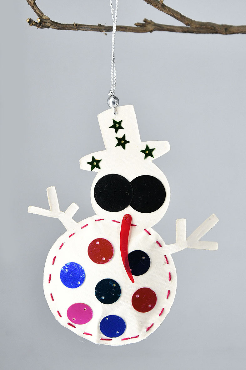 Paper Snowman Christmas Hanging