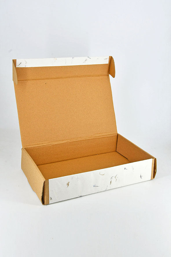 Mixed Flowers & Grass Wrapper Corrugated Handmade Paper Gift Box Online