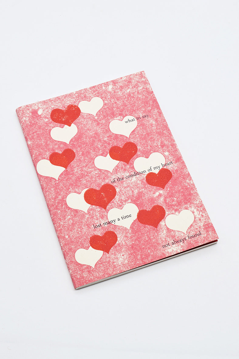 Love Shairi Heart Print A6 Blank Pages Journal Notebook Pair Online