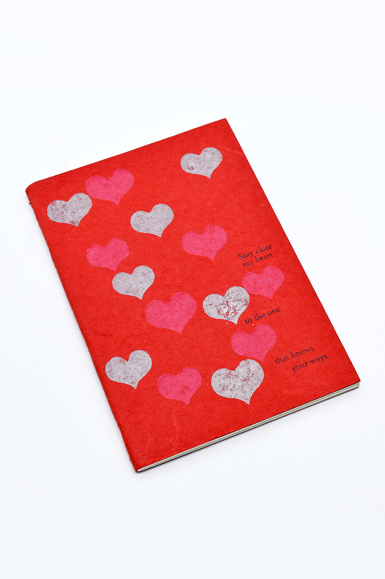 Love Shairi Heart Print A6 Blank Pages Journal Notebook Pair Online