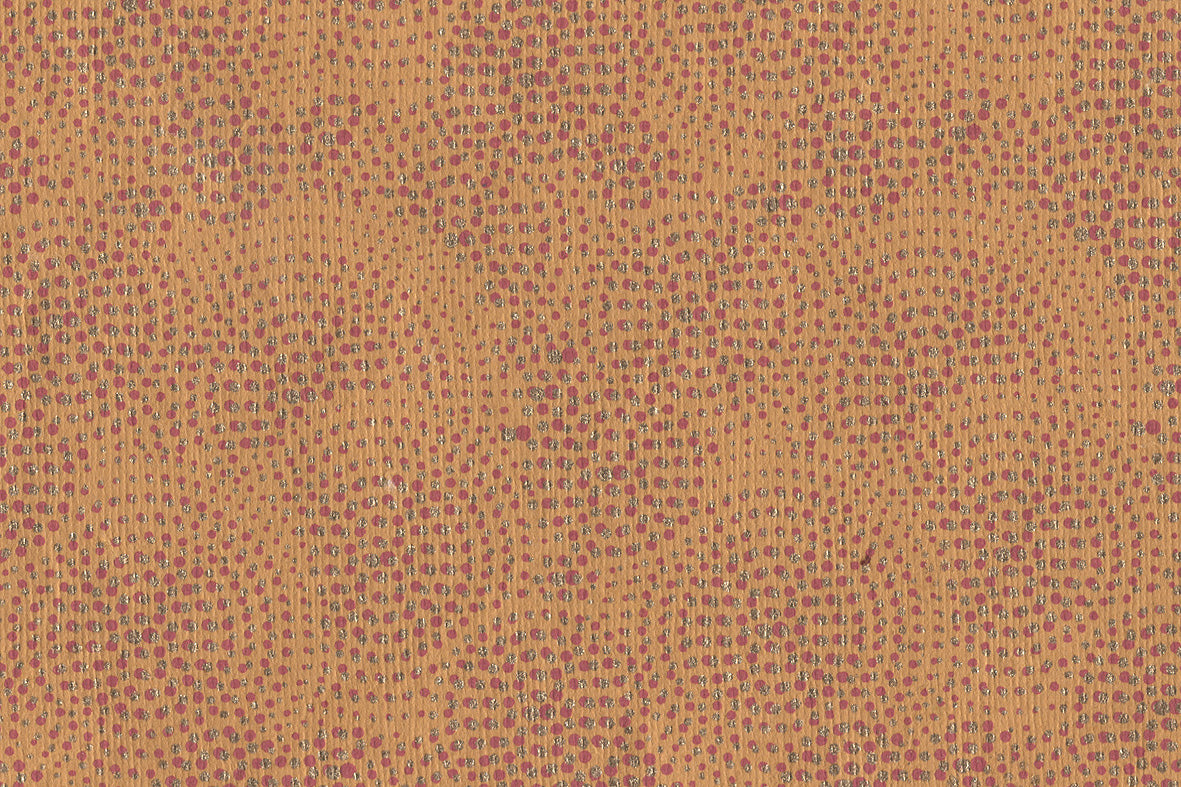 Concentric Pink Gold On Mandrin Orange Handmade Paper Gift Wrap Online