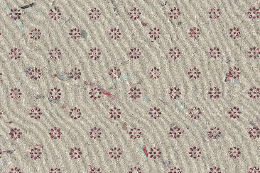 Floret Star Pink Handmade Printed Paper Online
