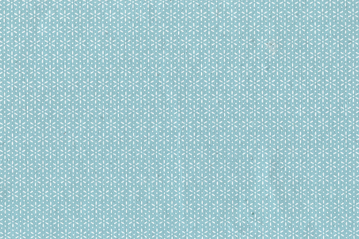 Snow Grid Print Cotton Rag Handmade Paper
